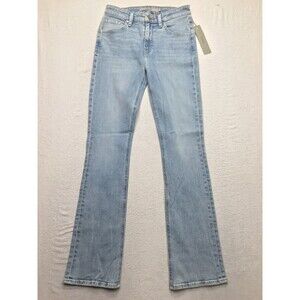 NWT HUDSON Barbara Jean Women 25 (26x31) Hi Rise Baby Boot Stretch Light Wash